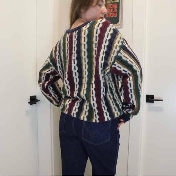 Vintage 90s 3D Knit Sweater - Picture 5 of 5